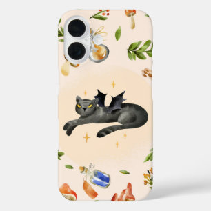 Coques iPhone 16 Batcat Magic - Jolie Halloween en cuisine
