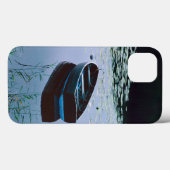 Coques Case-Mate iPhone Bateau à roues sur un petit lac entouré d'eau (Verso (horizontal))
