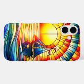 Coques Case-Mate iPhone Bateau à voile en verre (Verso (horizontal))