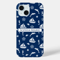 Bateau à voile et Motif Marine Life