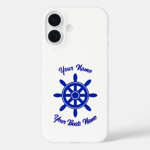 Coques iPhone 16 Bateau bateaux bateaux roue personnalisée