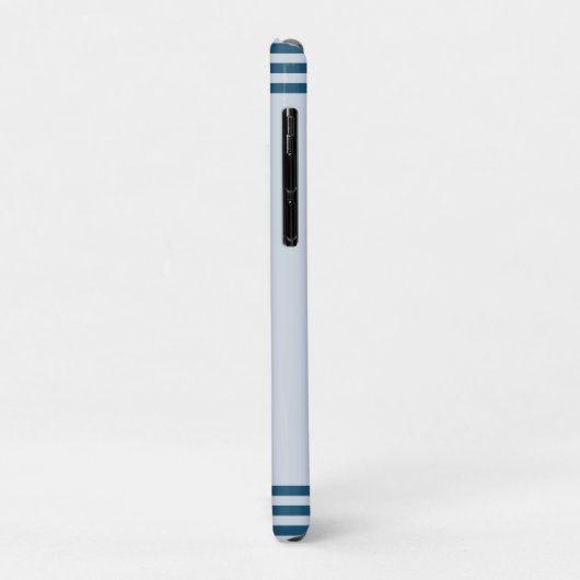 Coques Case-Mate iPhone Bateau club d'Ancres nautiques Blue Navy Retro Na (Dos/Gauche)