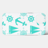 Coques Case-Mate iPhone Bateau côtier bleu turquoise (Verso (horizontal))