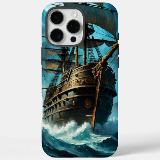 Coques Case-Mate iPhone Bateau de pirate de lune (Verso)