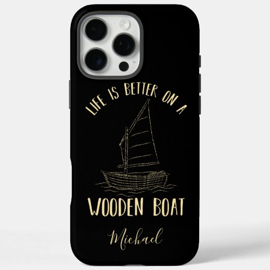 Coques Case-Mate iPhone Bateau moderne nautique personnalisé (Verso)