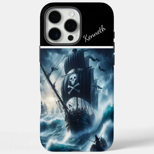 Coques Case-Mate iPhone Bateau Pirate Dans Une Tempête (Verso)