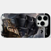 Coques Case-Mate iPhone Bateau Pirate En Mer Stormy (Verso (horizontal))