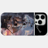 Coques Case-Mate iPhone Bateau Pirate En Mer Stormy (Verso (horizontal))