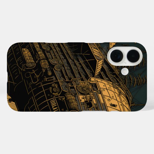 Coques Case-Mate iPhone Bateau SteamPunk (Verso (horizontal))