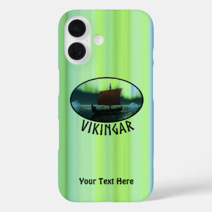 Coques iPhone 16 Bateau Viking Sous Lumière Du Nord