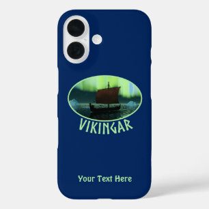 Coques iPhone 16 Bateau Viking Sous Lumière Du Nord