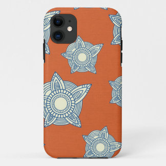 Etui iPhone Case-Mate Batik boho chic girly tribus orangé damassé modèle