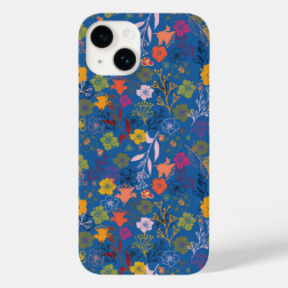 Coque Pour iPhone 14 Batik Moderne Victoria Bleu
