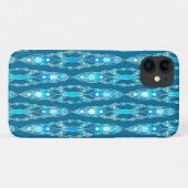 Coques Case-Mate iPhone Batik tribal - Bleu océanique et Aqua (Dos (Horizontal))