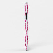 Coques Case-Mate iPhone Batik Tribal - Bourgogne et Rose Fuchsia (Dos/Droite)
