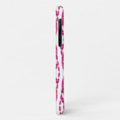 Coques Case-Mate iPhone Batik Tribal - Bourgogne et Rose Fuchsia (Dos/Gauche)