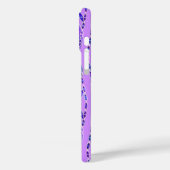 Coques Case-Mate iPhone Batik tribal - Lavande, bleu et violet (Verso / Gauche)