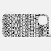 Coques Case-Mate iPhone Batik tribal - nuances de gris (Verso (horizontal))