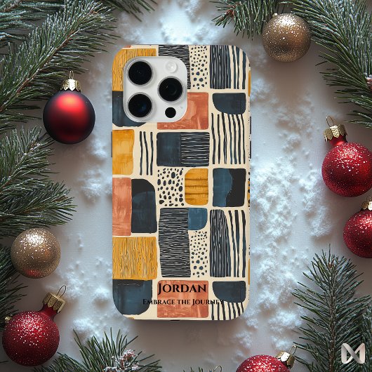 Coques Case-Mate iPhone Batik zambien moderne - Motifs Abstraits terrestre