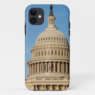 Coque iPhone 11 Bâtiment de capitol tiré au crépuscule