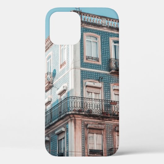 COQUES Case-Mate iPhone BÂTIMENT EN BÉTON BLANC ET BLEU (Verso)