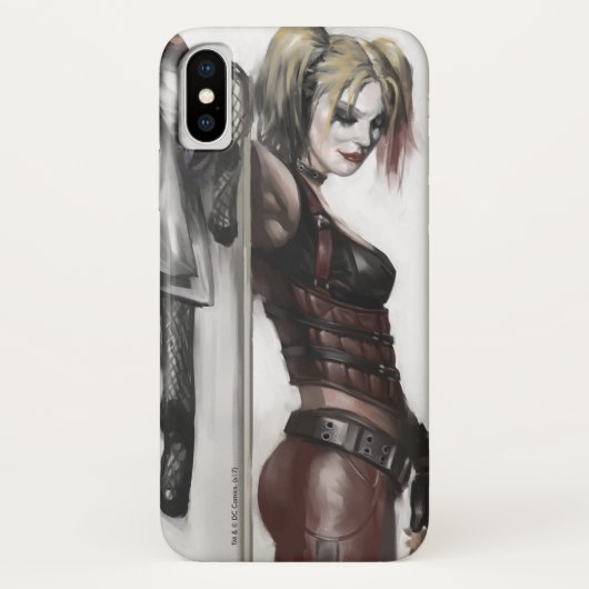 Coques Case-Mate iPhone Batman Arkham City | Harley Quinn Illustration (Dos)
