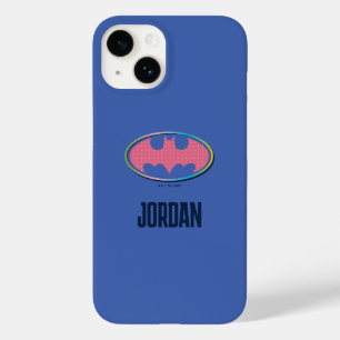 Coque Pour iPhone 14 Batman   Logo Pink Polka Dot