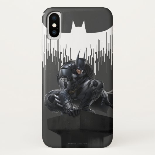 Coques Case-Mate iPhone Batman perché sur un pilier (Dos)