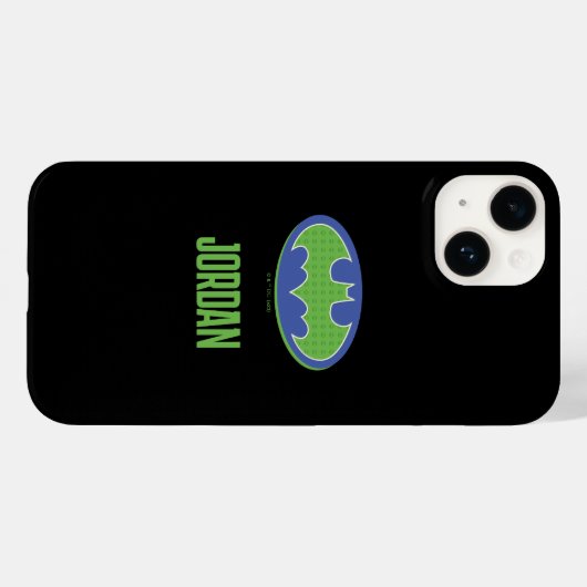 Coques Case-Mate iPhone Batman | Symbole pourpre et vert (Verso (horizontal))