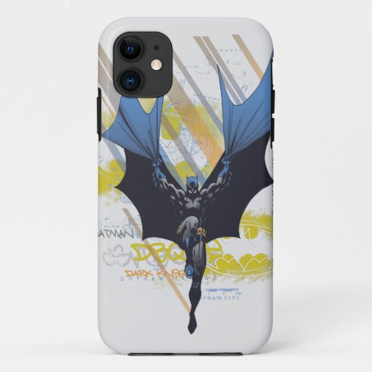 Coques Case-Mate iPhone Batman Urban Legends - Graffiti Chevalier foncé (Dos)
