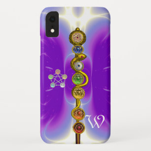 ETUI iPhone Case-Mate BÂTON D'ASCLEPIUS 7 CHAKRAS, YOGA, ÉNERGIE SPIRITU
