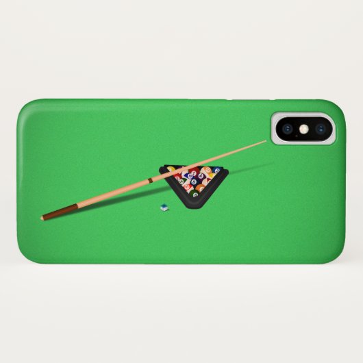 Coques Case-Mate iPhone Bâton et balles de la table de billard (Dos (Horizontal))