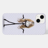 Coques Case-Mate iPhone Bâton Figure Girl avec cheveux et lunettes (Verso (horizontal))