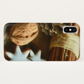 Coques Case-Mate iPhone Bâtons et étoiles de cannelle de Noël (Dos (Horizontal))