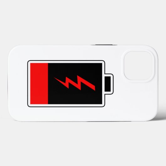 Coques Case-Mate iPhone Batterie basse (Verso (horizontal))