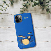 Coques Case-Mate iPhone Batterie sur fond bleu