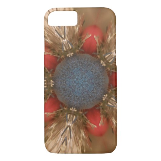 Coques Case-Mate iPhone Baubles de décoration de Noël rouge bleu (Dos)