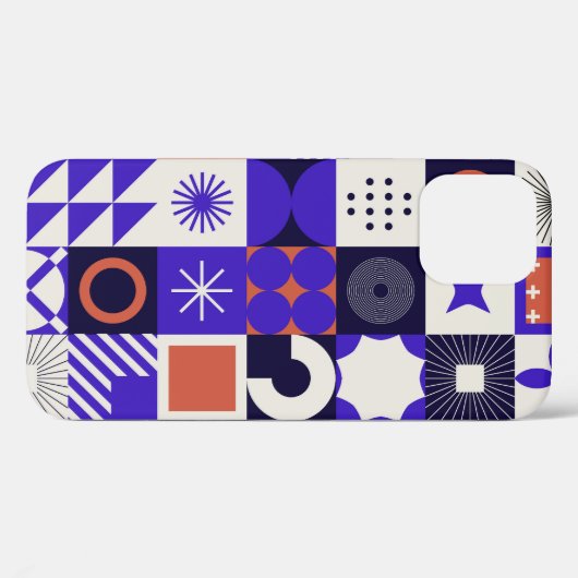 Coques Case-Mate iPhone Bauhaus moderne : Motif géométrique audacieux. (Verso (horizontal))