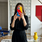 Coques Case-Mate iPhone Bauhaus Rétro Bloc de Couleurs avec Monogramme du