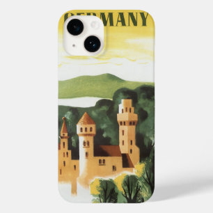 Coque Pour iPhone 14 Bavière, Allemagne, Château allemand Vintage voyag