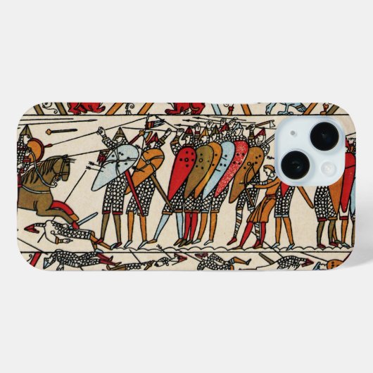 COQUES Case-Mate iPhone BAYEUX TAPESTERIE BATAILLE DE HASTINGS CHEVALIERS (Verso (horizontal))
