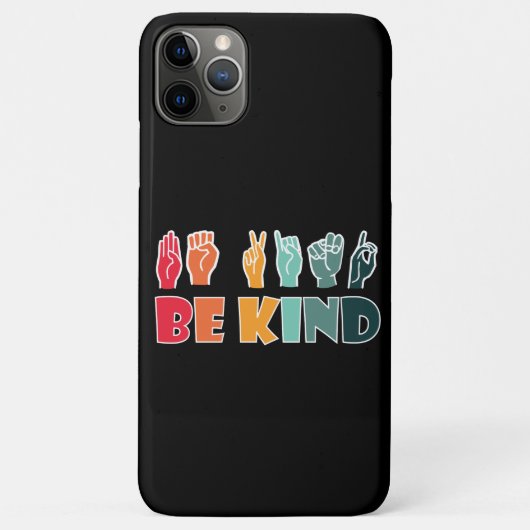 Coques Case-Mate iPhone Be Kind ASL American Sign Language (Dos)