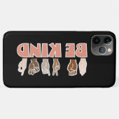 Coques Case-Mate iPhone Be Kind ASL American Sign Language (Dos (Horizontal))