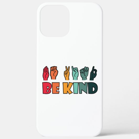 Coques Case-Mate iPhone Be Kind ASL American Sign Language (Verso)