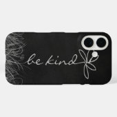 Coques Case-Mate iPhone Be Kind Text and Daisy (Verso (horizontal))