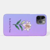 Coques Case-Mate iPhone Be Kind To You Lily Self-Care Phone Case (Dos (Horizontal))