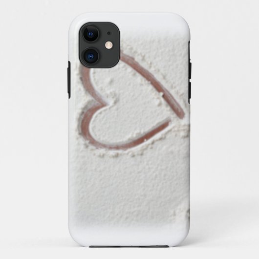 Coques Case-Mate iPhone Beach Sand Heart Valentine (Dos)