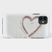 Coques Case-Mate iPhone Beach Sand Heart Valentine (Dos (Horizontal))