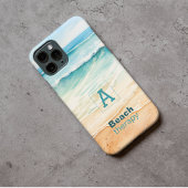 Coques Case-Mate iPhone Beach Therapy I Ocean Summer Vibes Monogramme