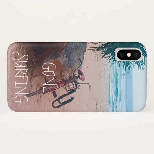 Coques Case-Mate iPhone Beach Wave Surf et un vélo (Dos (Horizontal))